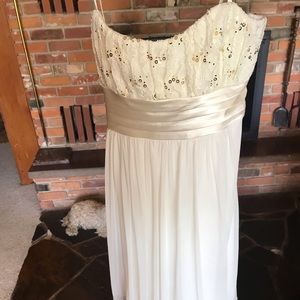 White prom dress